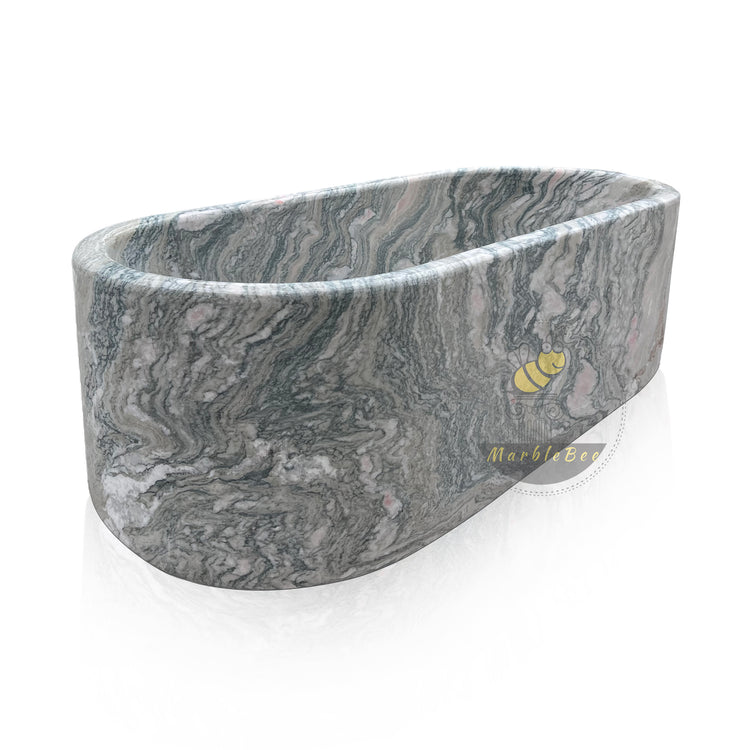 Unique Verde Rosato Imperiale Bathtub