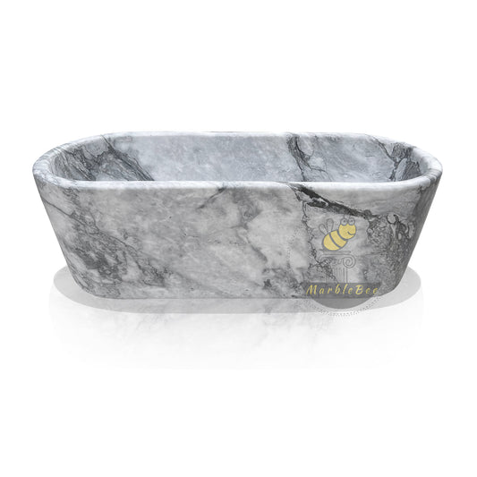 Arabescato Freestanding Stone Tub