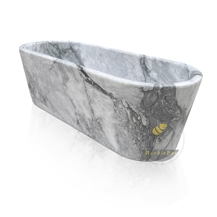 Arabescato Freestanding Stone Tub