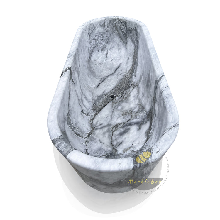 Arabescato Freestanding Stone Tub