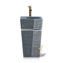 Marblebee Black Marble Sink Pedestal