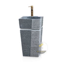 Marblebee Black Marble Sink Pedestal