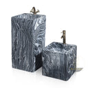 Marblebee Zebra Stone  Pedestal Sink