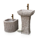 Marblebee White Granite Retro Pedestal Sink