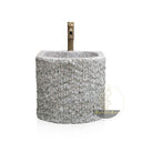 Marblebee White Granite Retro Pedestal Sink
