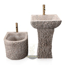 Marblebee White Granite Retro Pedestal Sink