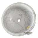 Marblebee Carrara Marble pedestal sink