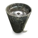 Marblebee Black Gold Contemporary Pedestal Sink