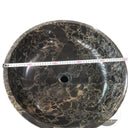 Marblebee Black Gold Contemporary Pedestal Sink
