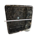 Marblebee Black Gold Marble Pedestal