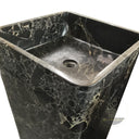 Marblebee Black Gold Marble Pedestal