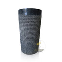 Marblebee Black Marble Oval Pedestal Sink