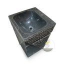 Marblebee Black Marble Petite Pedestal Sink