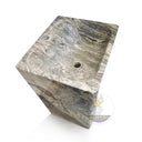 Marblebee Rectangular Matte Black Pedestal Sink
