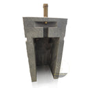 Marblebee Absolute Black large pedestal sink
