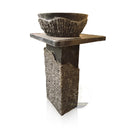 Marblebee Absolute Black Marble Pedestal