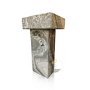 Marblebee Light Grey Marble Pedestal Sink