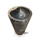 Marblebee Black Marble Pedestal Sink