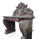 Marblebee  French Red Vintage Style Pedestal Sink