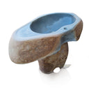 Marblebee Natural Stone Block Pedestal Basin Sink