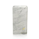Modern pedestal marble sink made from Carrara White Marble