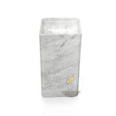 Modern pedestal marble sink made from Carrara White Marble