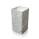 Modern pedestal marble sink made from Carrara White Marble