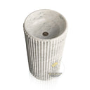 marble sink pedestal Unique Fluted  Carrara White Marble