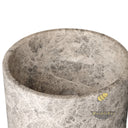 Marble Pedestal Sink made from Silva Gray Marble