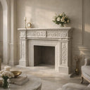Manteau de cheminée antique en marbre de style européen