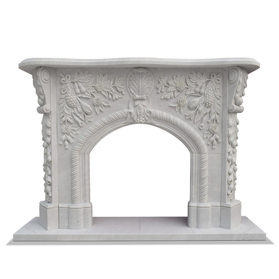 Custom Victorian Marble Fireplace Portal