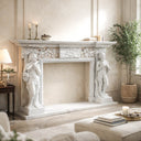 Marble fireplace surround