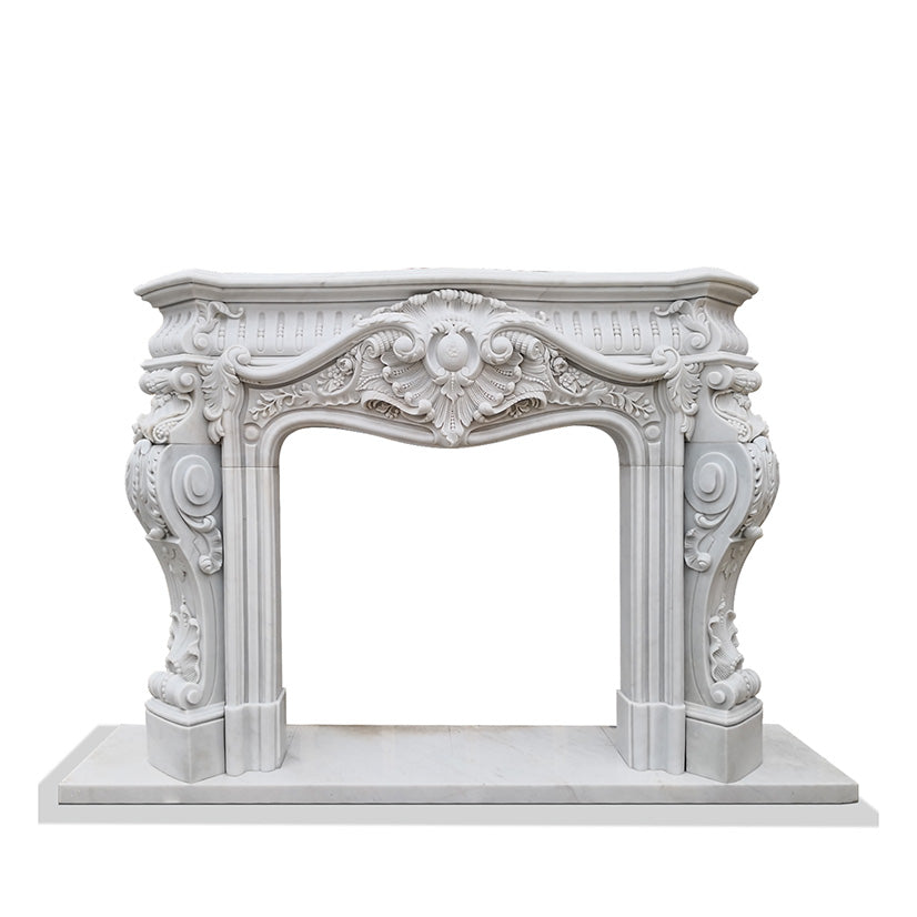 Custom Rococo Fireplace Mantel