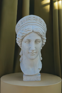 Stunning Hand-Carved Marble Bust Of HERA