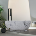 Natural stone bathtub two person tub