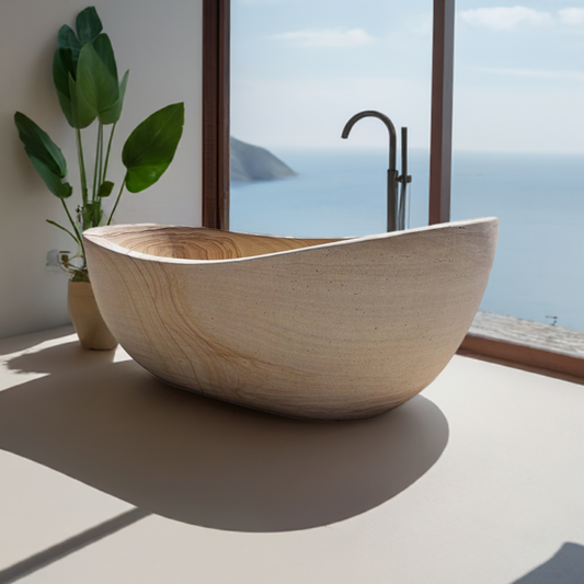 Natural stone tubs