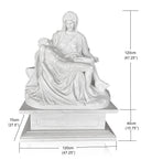 Marble statue replica of La Pietà di Michelangelo