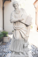 Grande statue en marbre de Saint Luc l'évangéliste