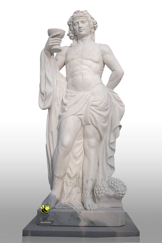 Large stone sculpture of Dionysus