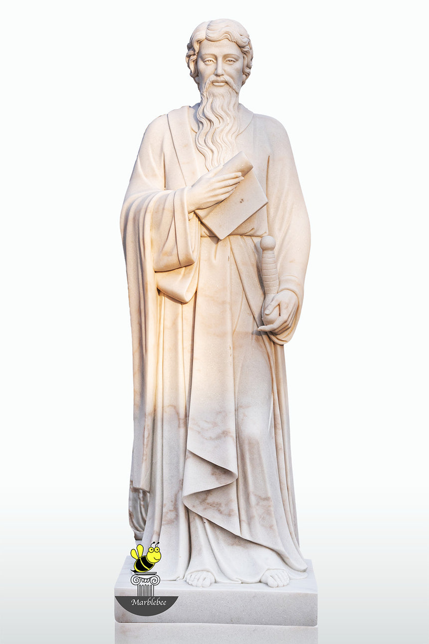 Life-sized marble statue 