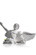 Hand-polished matte surface winged angel