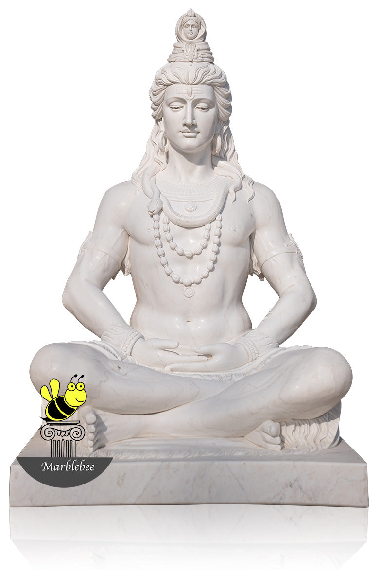 Marble sculpture of Lord Shiva