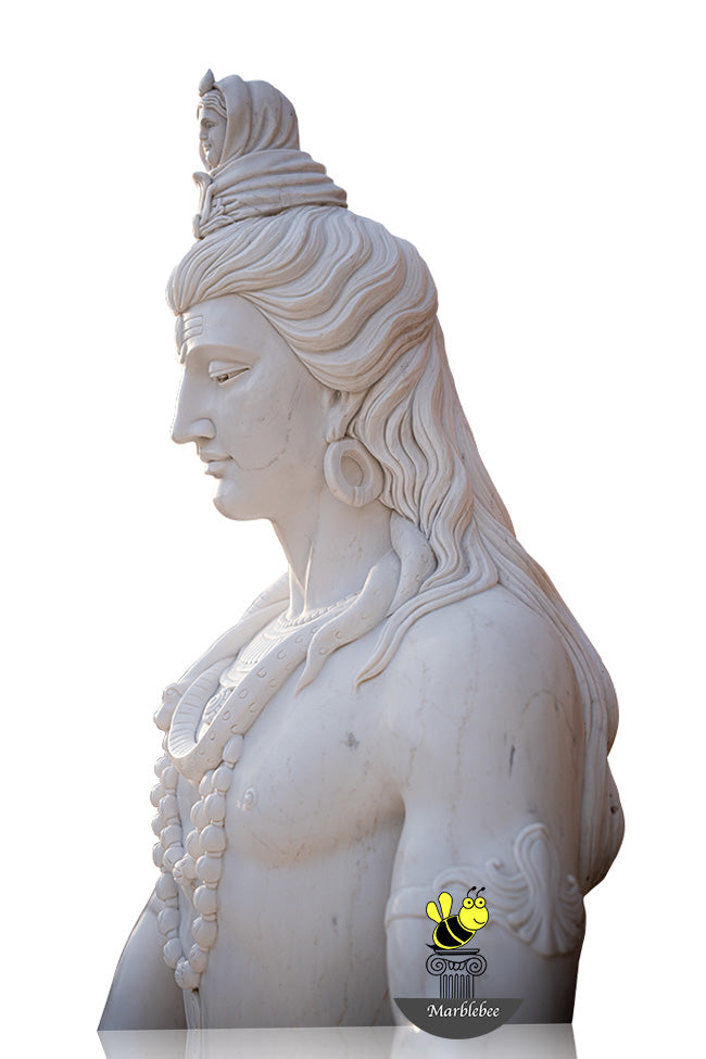 Marble sculpture of Lord Shiva