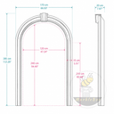 Stone door surround in Calacatta White Marble - Image 11