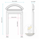 Marble door surround in Calacatta White Marble - Image 11