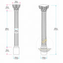 Driveway stone columns in Verde Alpi - Image 11