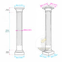 Marble columns in Verde Alpi - Image 11