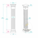 Marble columns in Verde Alpi - Image 5