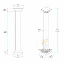 Stone driverway entrance columns in Verde Alpi - Image 11