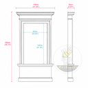 Window Casing in White Marble - Image 11